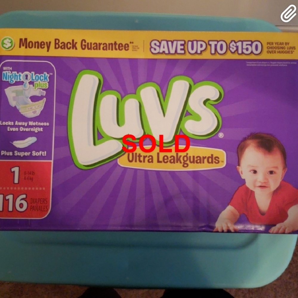 Luvs size 1 diapers